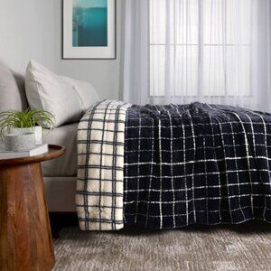 Life Comfort Reversible Sherpa Fleece Blanket, NWT
